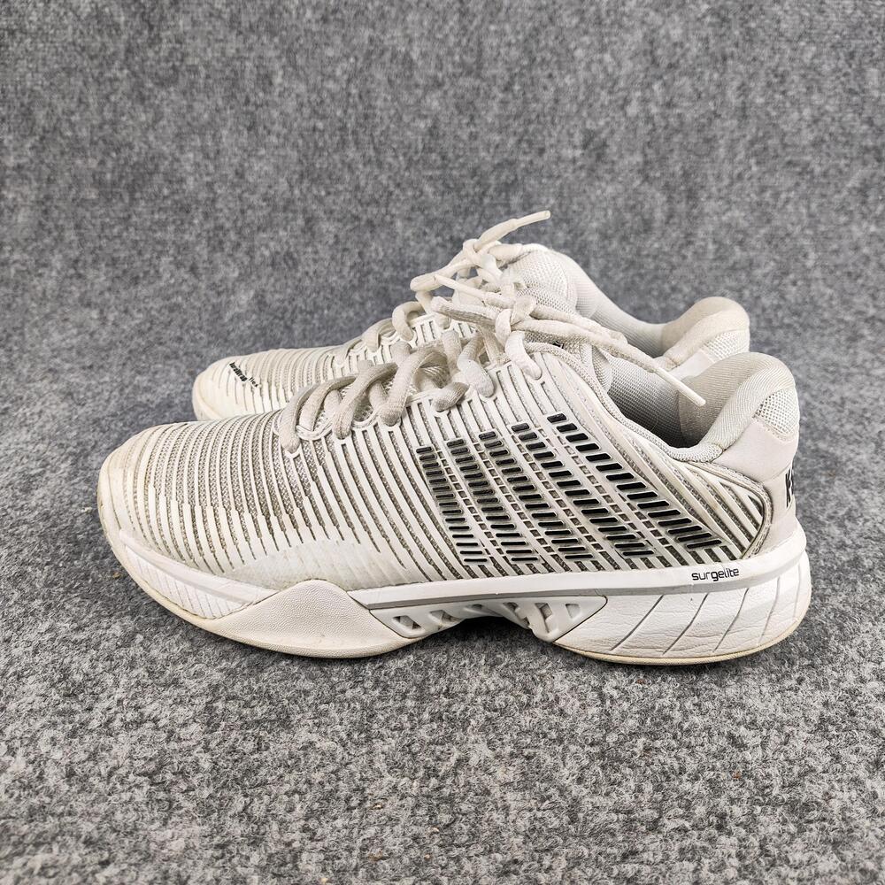 K-Swiss Shoes Mens Size 7 White Mesh Tennis Court Athletic Sneakers 06613-102